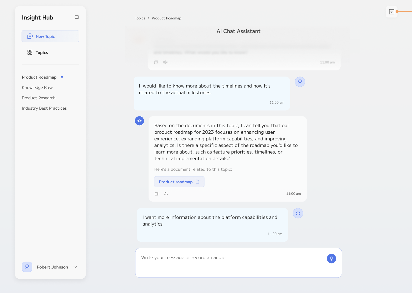 InsightHub screenshot 2